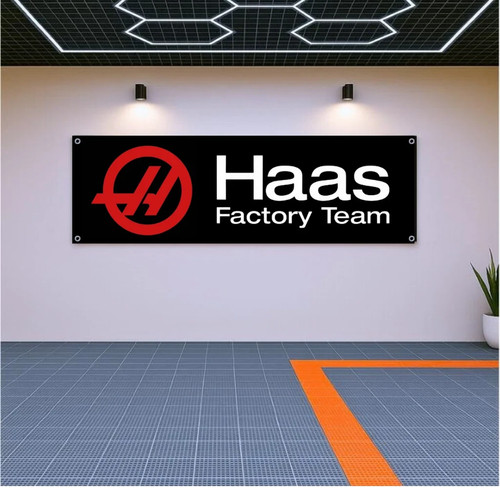 Haas factory team wall - wall, banner